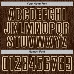 Brown Shape Sports Jersey Cream Sublimation Custom Soccer Geometric Uniform