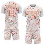 Orange Sublimation Jersey Custom White Soccer Lightning Uniform Sports Orange Sublimation Jersey Custom White Soccer Lightning Uniform Sports