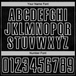 White Sports Jersey Uniform Sublimation Soccer Shape Custom Geometric Black