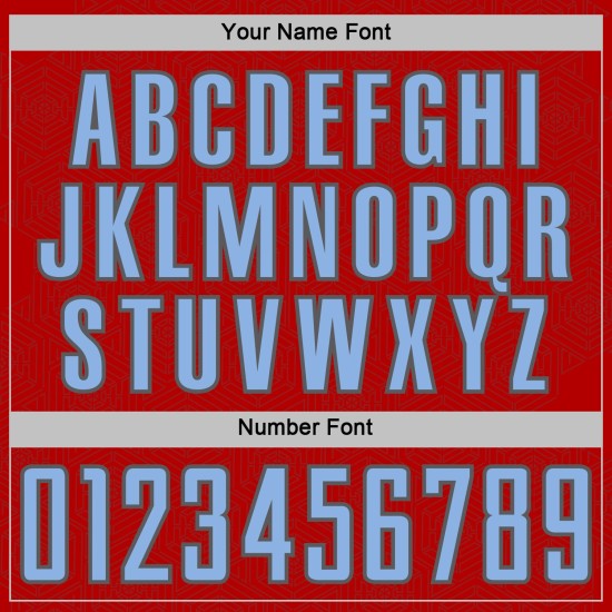 Geometric Light Shape Soccer Sublimation Custom Uniform Sports Red Blue-Steel Gray Jersey