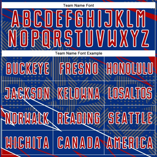 Jersey Custom Soccer Red-White Royal Sports Uniform Lines Sublimation Jersey Custom Soccer Red-White Royal Sports Uniform Lines Sublimation