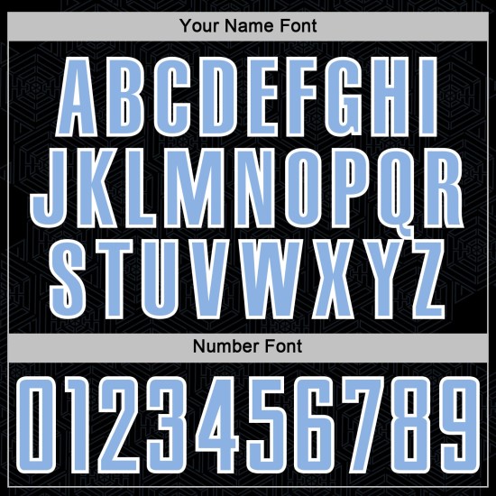 Geometric Light Custom Uniform Sports Sublimation Black Shape Blue-White Jersey Soccer