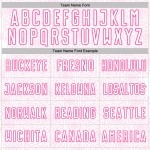 Jersey Soccer Uniform Custom White Shape Geometric Sublimation Sports Pink