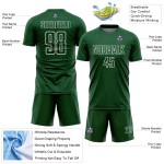 Sports Uniform Geometric White Sublimation Shape Custom Jersey Soccer Green
